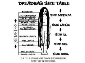 Dreadbag Größentabelle