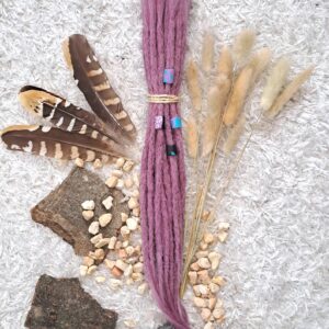 Dreadlocks Dread Extensions Farbe Flieder 35-40cm Länge ø 5-7mm