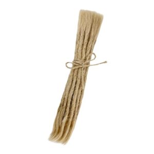 Dreadlock-Extensions Echthaar Farbe Hellblond – 20-25 cm – 4-5 mm – 10 Stück