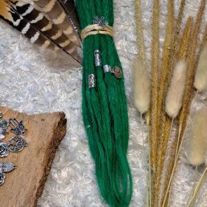 Dreadlock Dread Extensions Grün 20-25cm ø 4-6mm
