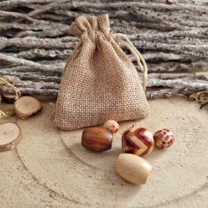 Dreadlocks Perlen Set Holz 5 Stück