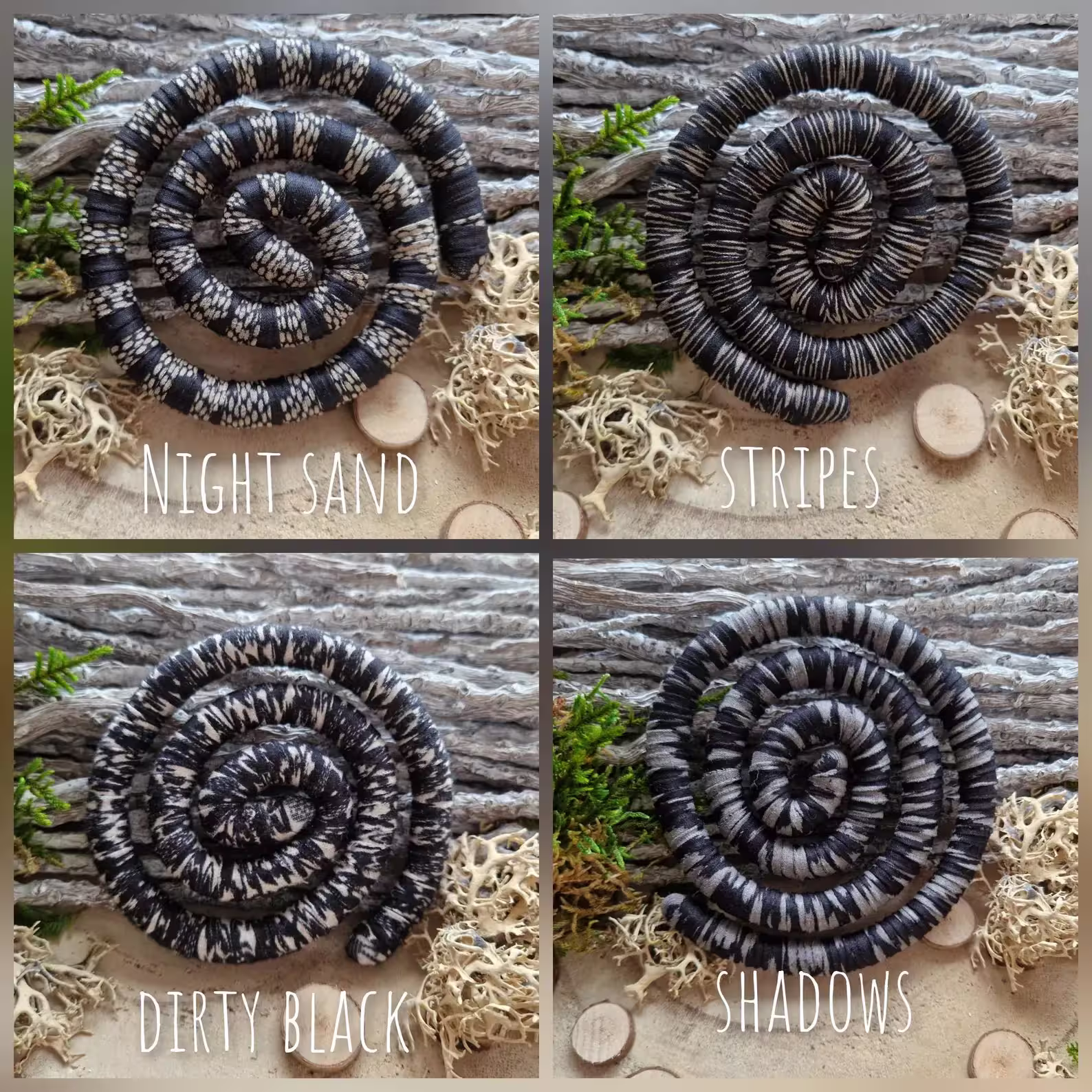 Dreadlocks Spirale – Dreadspirale – Schwarz