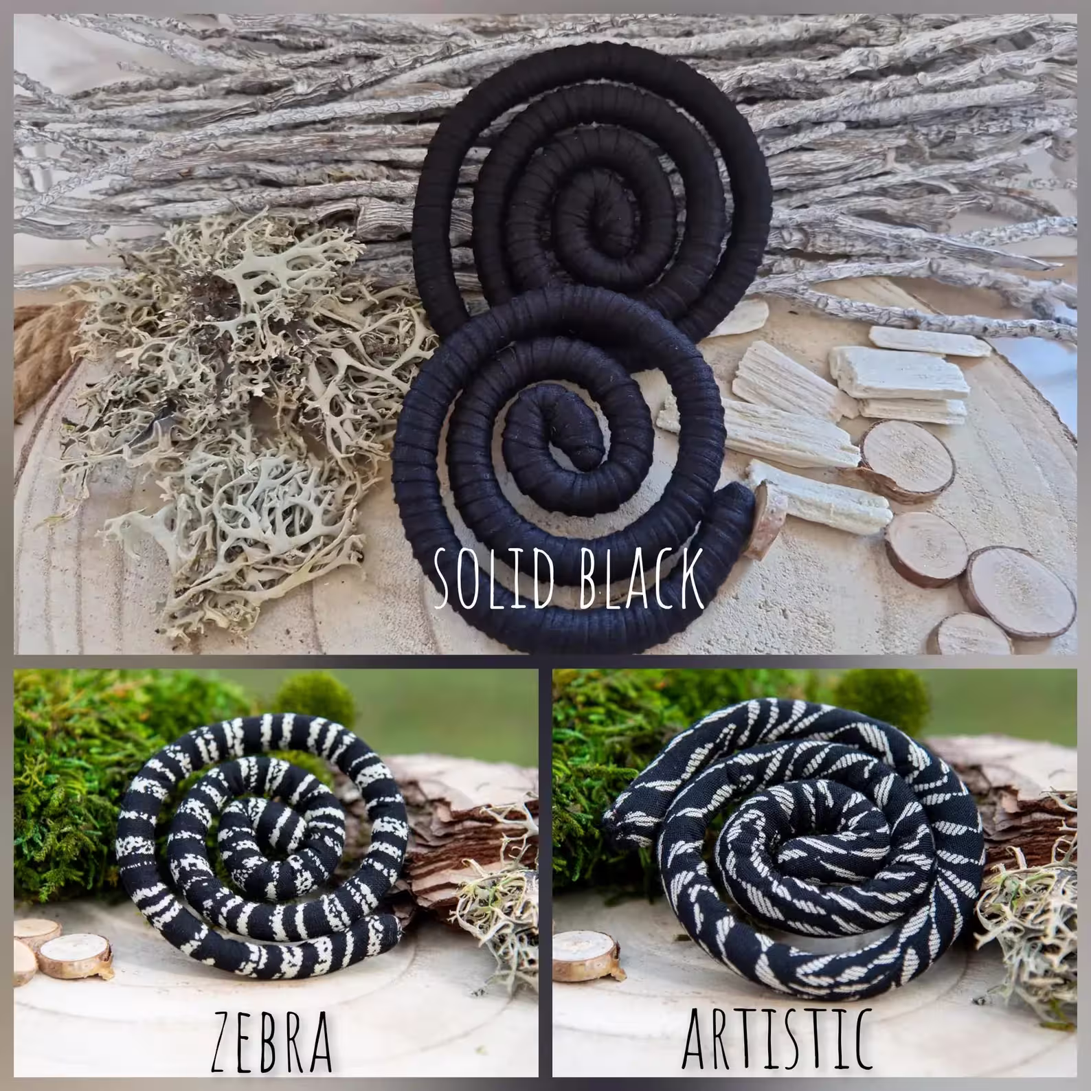 Dreadlocks Spirale – Dreadspirale – Schwarz